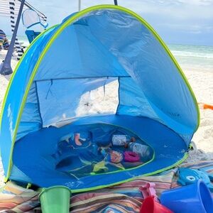 Sun N Splash Blue Toddler Beach Tent